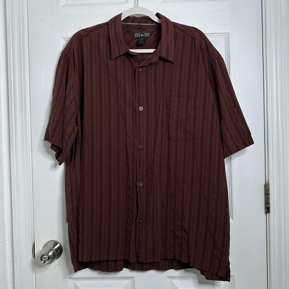 REI Striped Button Down Shirt